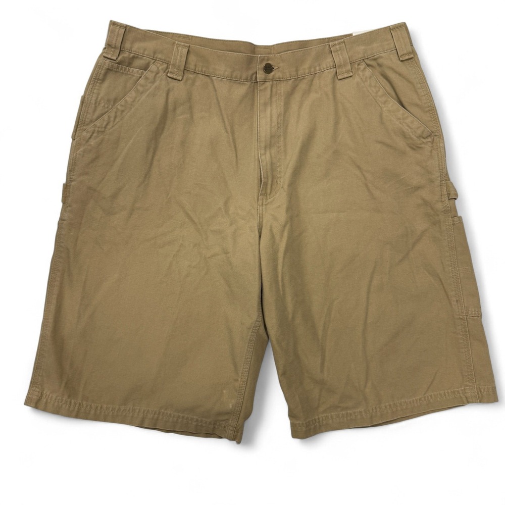 Carhartt Canvas‎ Carpenter Shorts Mens 42 Khaki Tan Longer Length NWT